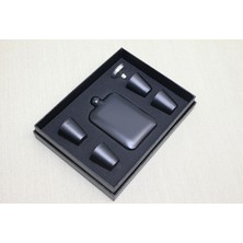 EkoAlışverişDünyam 4 Shot Bardaklı Matara Seti Siyah