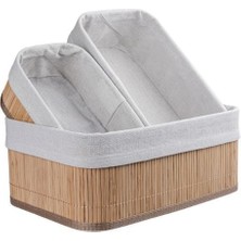 EkoAlışverişDünyam Decohandy Bambu Sepet Seti