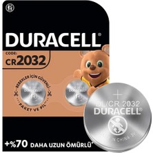 Duracell CR2032 Lityum Düğme Pil (2li Paket)
