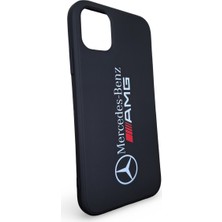 Epro iPhone 11 Uyumlu Mercedes Benz Amg Baskılı Içi Kadife Yüksek Kalite Soft Silikon Kılıf