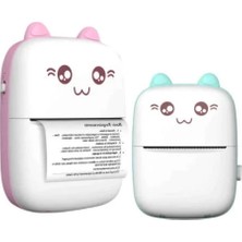 EkoAlışverişDünyam Sevimli Mini Taşınabilir Yazıcı Printer