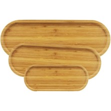 EkoAlışverişDünyam 3'lü Oval Sunum Tabağı Seti