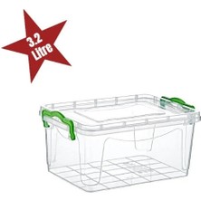 EkoAlışverişDünyam Şeffaf Saklama Kutusu 3.2 Litre