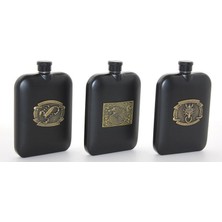 EkoAlışverişDünyam Paslanmaz Çelik Kabartmalı Tekli 6 Oz Matara