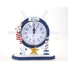 EkoAlışverişDünyam Ahşap Marin Dümenli Saat Model 3