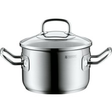 Wmf Profima Tencere Küçük 16CM, Cam Kapaklı, Indüksiyonlu Et Tenceresi 1,9l, Cromargan Cilalı Paslanmaz Çelik, Kaplamasız