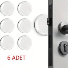 EkoAlışverişDünyam Şeffaf Silikon Mobilya ve Kapı Durdurucu Darbe Pedi 6'lı Set