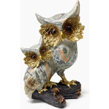 EkoAlışverişDünyam Dolar Baskılı Özel Tasarım Ikili Polyester Baykuş