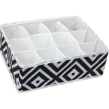 EkoAlışverişDünyam 12 Bölmeli Mozaik Desen Pratik Bölmeli Çekmece Düzenleyici Organizer