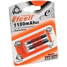 Efcell EF-1100 Tek 1100 Mah Aaa Ince Şarjlı Pil