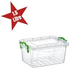EkoAlışverişDünyam Şeffaf Saklama Kutusu 1.5 Litre