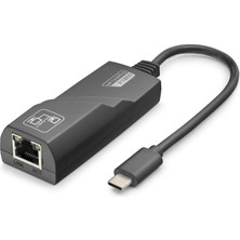 Type-C USB 3.0 Ethernet Adaptör Gigabit - Siyah HDX7868