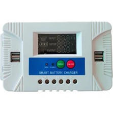 Powermaster PM-20A 12V-24V 20 Amper 4 USB Çıkışlı Dijital Ekranlı Solar Şarj Regülatörü