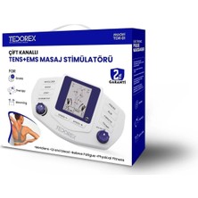 Macgon Çift Kanallı Tens+Masaj Stimülatörü Felç Terapi Zayıflama