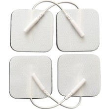 Macgon 4 Adet Yedek Kare Tens Pedi Kablolu Elektrot Tens Pedi Masaj Aleti