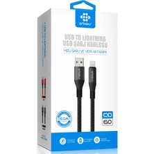 Hsc Bilişim 6A Iphone Hızlı Şarj Kablosu Arbaks ARB-306