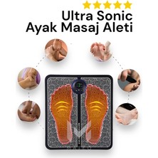 Macgon Ayak Masaj Aleti 8 Farklı Stil 18 Kademeli Titreşimli Tens Özellikli Şarjlı Taşınabilir