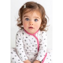 %100 Pamuklu Kruvaze Yaka Çıtçıtlı Bebek Tulumu
