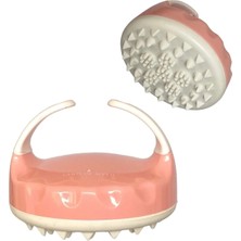 Macgon Silikon Vücut Selülit Masaj Fırçası (Pembe-Beyaz)