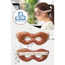 Macgon Simli Jel Göz Pedi Buz Maskesi Yorgunluk Giderici Uyku Maskesi Soğutma Göz Bakımı Rahatlatıcı