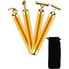 Macgon Kırışıklık Karşıtı 4'lü Titreşimli Yüz Masaj Aleti Seti - Cilt Yenileyici