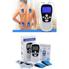 Macgon Çift Kanallı 4 Pedli Taşınabilir Fizik Tedavi Tens Cihazı Ems Masaj Aleti