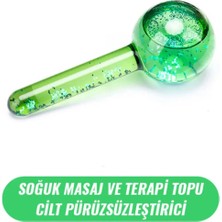 Macgon Buz Küre Soğuk Masaj ve Terapi Topu Ice Globes Leke Önleyici, Cilt Pürüzsüzleştirici Yeşil