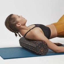 Macgon Orta Sert Tırtıklı Masaj Rulosu Foam Roller 30 Cm-Siyah
