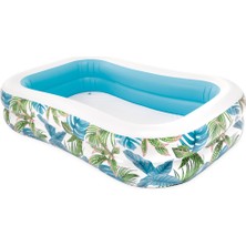 Depomiks Yaprak Desenli Tropik Aile Havuzu 229X52X48 cm