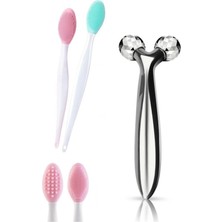 Macgon Çift Taraflı Siyah Nokta Gözenek Temizleyici Fırça ve 3D Yüz Sıkılaştıcı Masaj Aleti