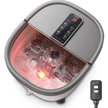 Macgon Ayak Banyosu Ayak Masajı, Isı, Kabarcıklar, Otomatik Kapanma, 6 Masaj Silindirli