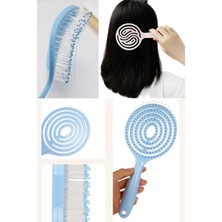 Macgon Saç Fırçaları Uzun Kısa Saçlar Için Içi Boş Islak Kuru Detangler Kafa Derisi Masaj Tarağı Yuvarlak