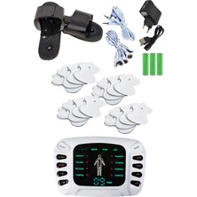 Macgon Çift Kanallı 16 Pedli ve Terlikli Fizik Tedavi Tens Cihazı Masaj Aleti