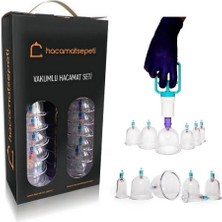 Macgon Hacamat Seti 12 Li 2 Paket Li Kupa Çekme Vakumlu Masaj Aleti Hacamat Seti