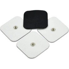 Macgon Çıtçıtlı Tens Pedi | 4 Adet 5x5 cm | Çıtçıtlı Tens Elektrodu