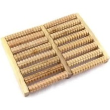 Macgon Ahşap 16 Döner Silindirli Çift Taraflı Ayak Masaj Aleti