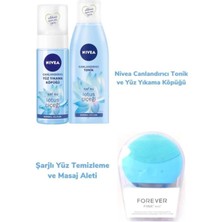 Macgon Canlandırıcı Yüz Yıkama Köpüğü+Canlandırıcı Tonik+Şarjlı Yüz Temizleme ve Masaj Aleti