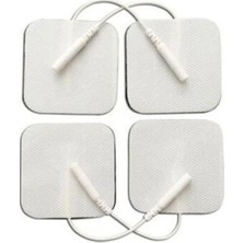 Macgon Kablolu / Soketli Elektrot 5*5 cm Ems Tens Cihazı Pin Girişli Elektrod , 2 Paket = 8 Adet