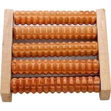 Macgon 5 Döner Merdaneli Ahşap Ayak Masaj Aleti 14 cm