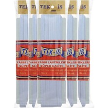 Tek-İş 5 Adet No: 2 Beyaz Yassı Lastik - 10 Metre (Süper Kalite)