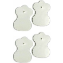 Macgon Çıtçıtlı Tens Pedi 4 Lü Paket - Çıt Çıtlı Elektrod Ped Tüm Modellere Uyumlu Elektro Tens Pedi