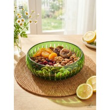 Akden Store El Işçiliği Premium Aura Cam Sunum Kasesi / Sofra Kase 28CM