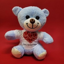 EkoAlışverişDünyam Kalpli Seni Seviyorum Yazılı Tişörtlü Peluş Ayıcık