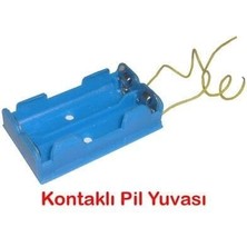 EkoAlışverişDünyam Pil Yuvası - Okul Deney Pil Yatağı 25 Adet