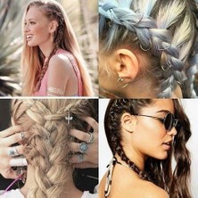 EkoAlışverişDünyam Saç Piercingi - Saç Yüzüğü - Silver