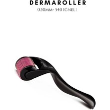 Macgon Dermaroller Titanyum Uçlu 540 Iğneli Derma Roller 5 mm Iğne Cilt Yüz Vücut Yenileme Masaj Aleti