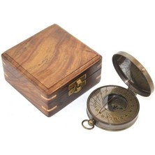 EkoAlışverişDünyam Ahşap Kutulu Pusula Model 8