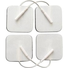 Macgon Kablolu / Soketli Elektrot 5*5 cm Tens Cihazı Pin Girişli Elektrod , 1 Paket = 4 Adet