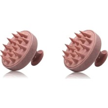 Macgon Saç Bakım Fırçası, Duş Tarağı Yumuşak Silikon Saç Yıkama&saç Derisi Masaj Tarağı X2 2'li Se