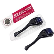 Macgon Siyah 0.75MM  Dermaroller Masaj Aleti 540 Iğneli  Saç, Yüz, Vücut Mavi Su Serum Tarağı
